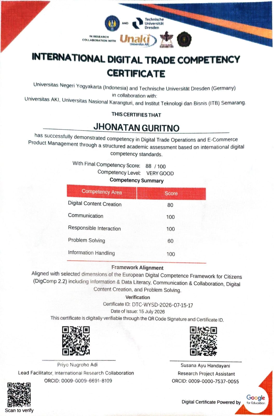 Sertifikat International